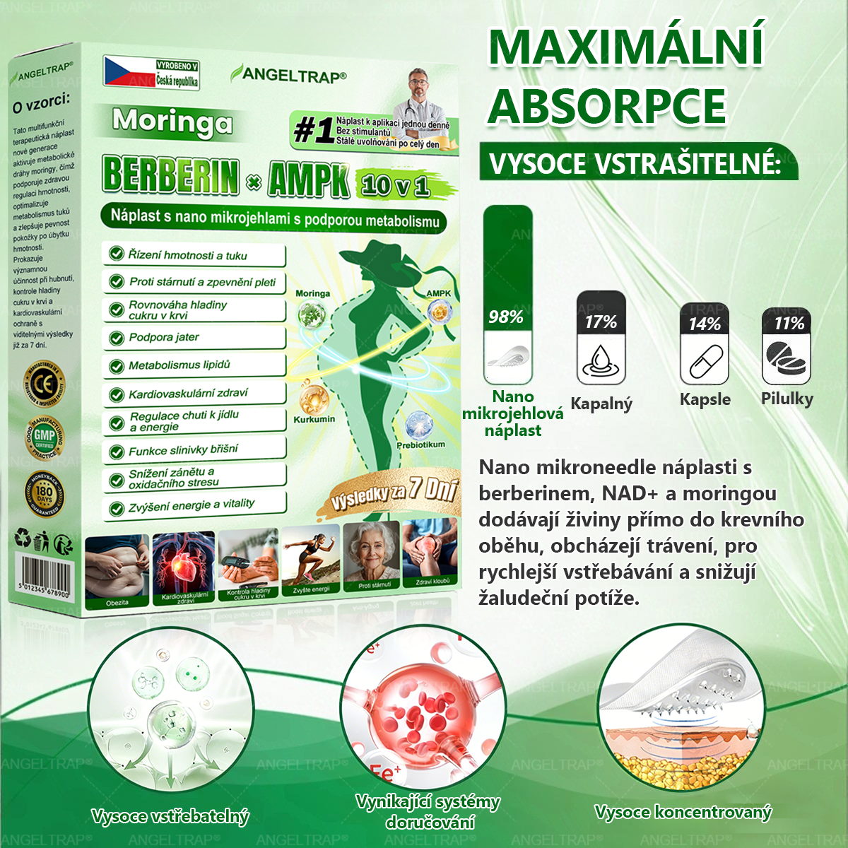 Oficiální prodejna  |  🧑‍⚕️ANGELTRAP® 𝐌𝐨𝐫𝐢𝐧𝐠𝐚 × 𝐁𝐞𝐫𝐛𝐞𝐫𝐲𝐧𝐚 × 𝐀𝐌𝐏𝐊 𝟏𝟎 v 1 – Zeštíhlující nano mikrojihlový náplast 🇨🇿 Jen 1× denně ✅ Viditelné změny za 7 dní – na obezitu, kardiovaskulární zdraví, diabetes a kloubní problémy💙💙💙